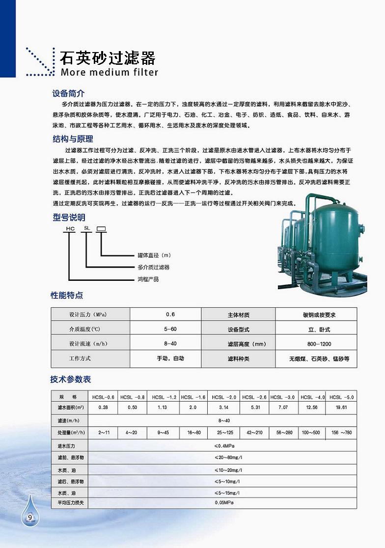 石英砂過(guò)濾器彩頁(yè)